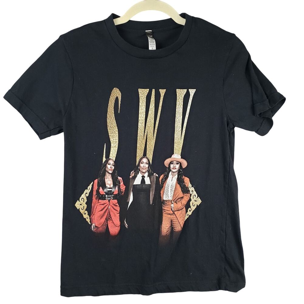 SWV Size S 30 Year Reunion Concert Tour Tee Shirt Black R&B Hip Hop 90s Urban